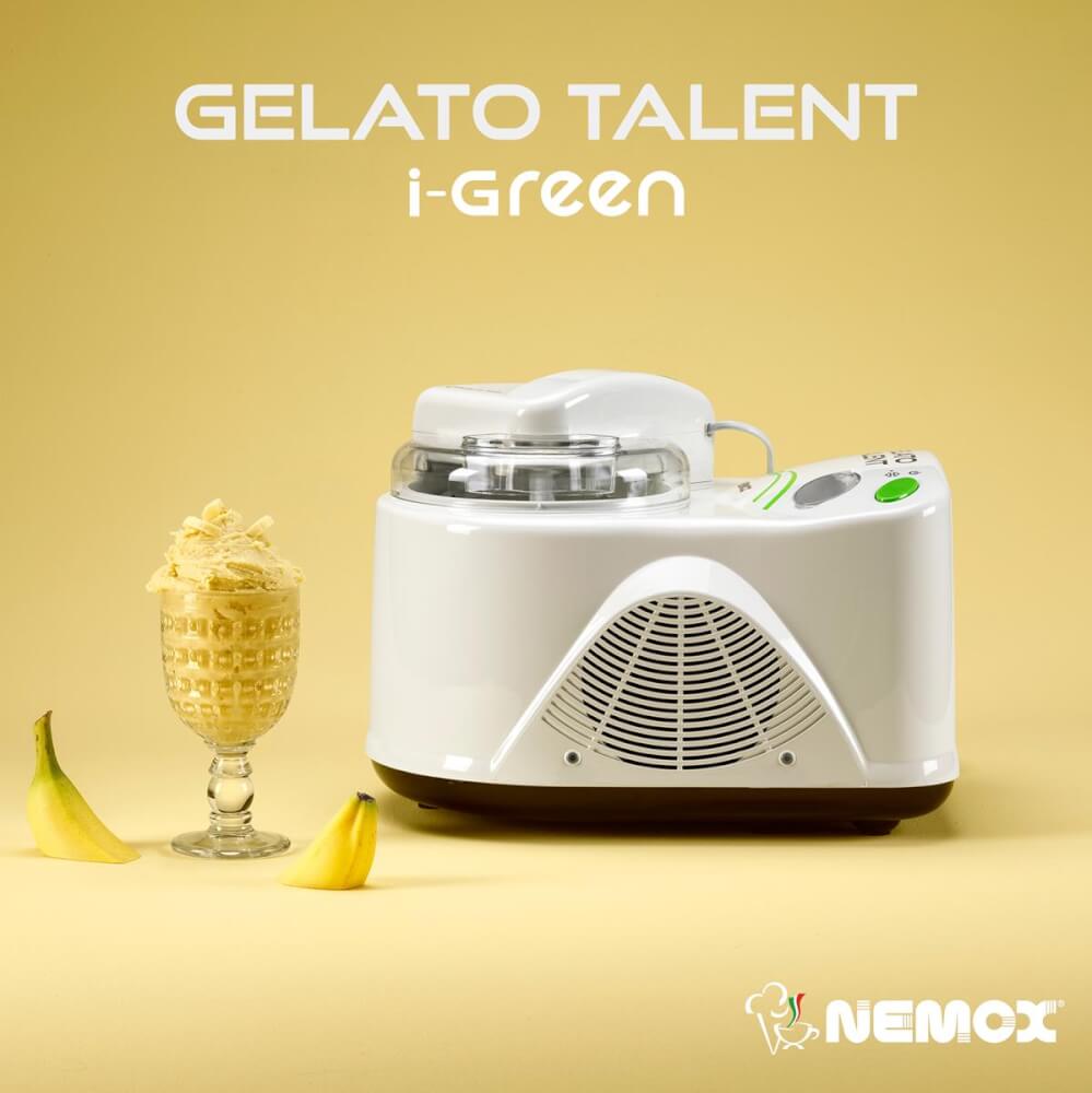 เครื่องทำไอศกรีมเจลาโต้ Nemox Talent MA2928 I-Green 110 วัตต์ สีขาว